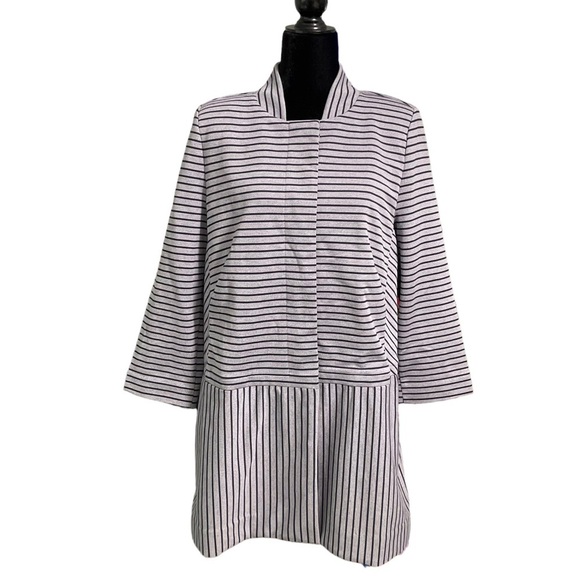 Cabi Dappled StripeCar Coat Style 5474 - Picture 5 of 16